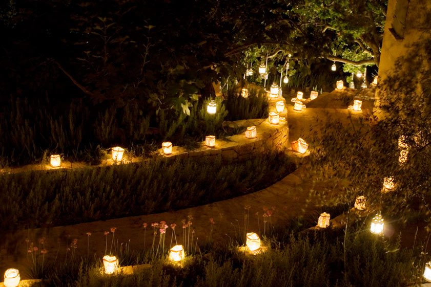 The Rou Estate, Corfu, Path at nightime